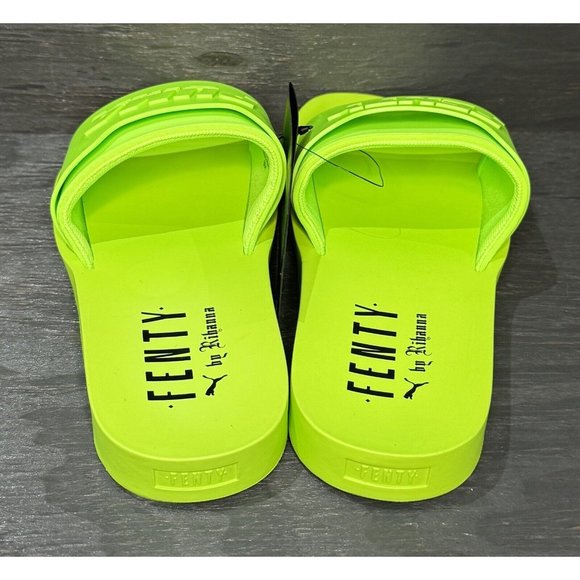 Puma Fenty X Rihanna Surf Slide ‘Green Gecko’ 367747-04 Sz 7.5 Women’s - Picture 6 of 6